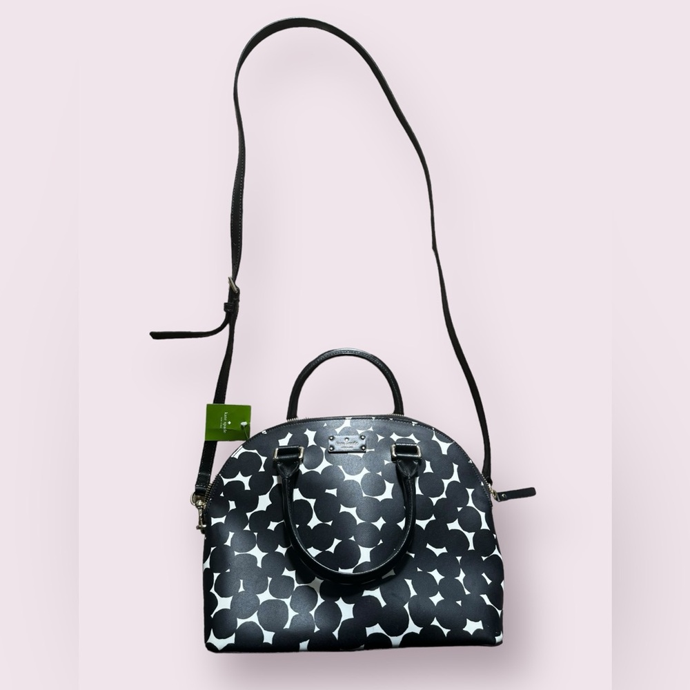kate spade Black and White Patterned Satchel